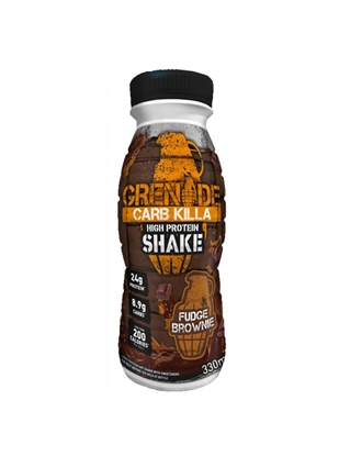 Picture of GRENADE MILKSHAKE FUDGE BROWNIE  330ML X 8