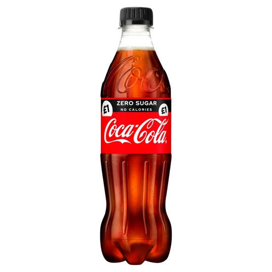 Picture of PM £1.35 COKE *ZERO* 500ML BOTTLES X 12 