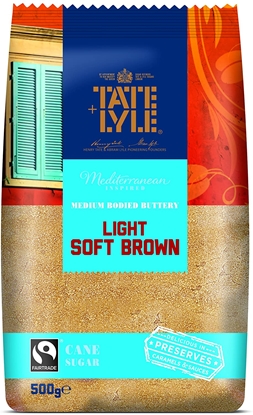 Picture of TATE & LYLE LIGHT SOFT BROWN SUGAR 500G X 10