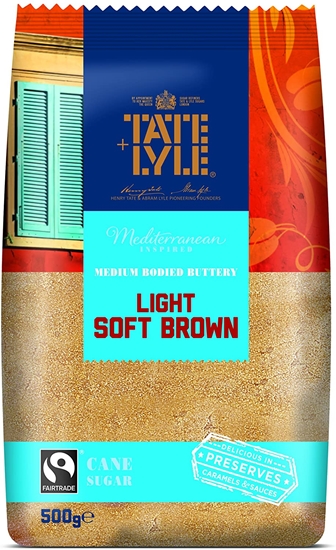 Picture of TATE & LYLE LIGHT SOFT BROWN SUGAR 500G X 10