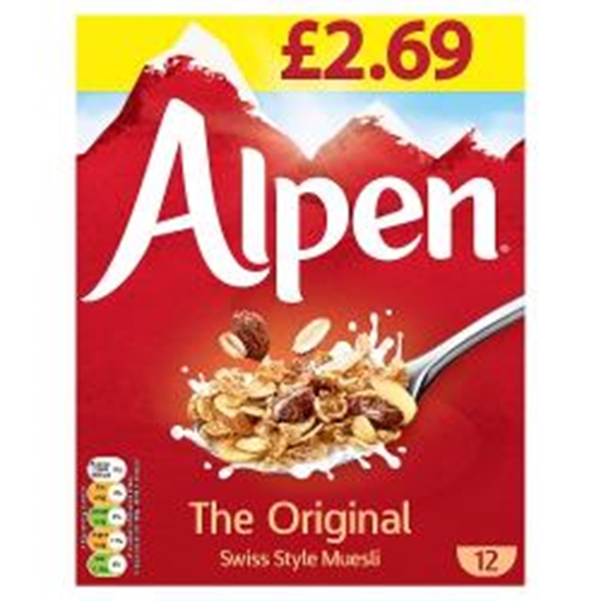 Picture of PM £3.29 ALPEN ORIGINAL 550G X 6