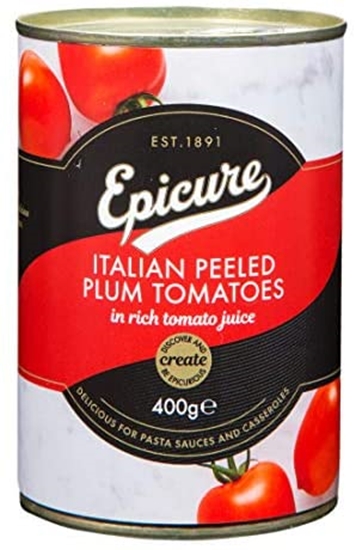 Picture of EPICURE PEELED PLUM TOMATOES 400G X 12