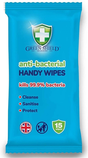 Picture of GREENSHIELDS ANTIBAC. HANDY WIPES 15'S X 12