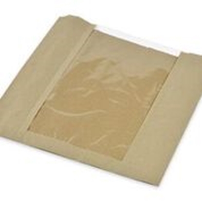 Picture of VEGWARE 10 X 10 INCH KRAFT PLA WINDOW BAG X 1000