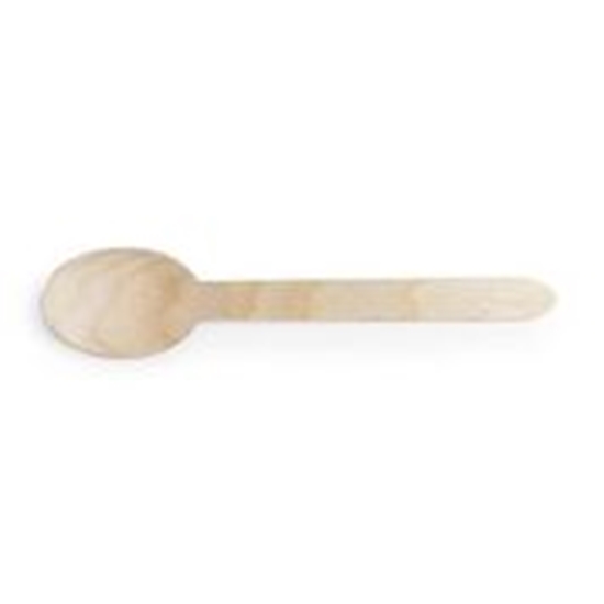 Picture of VEGWARE WOODEN DESSERT SPOON 6IN X 1000