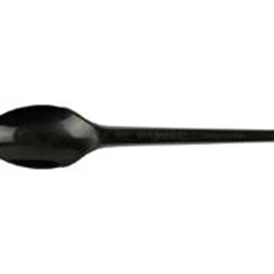 Picture of VEGWARE 6.5" RECYCLED COMPOSTABLE BLK SPOON X 1000