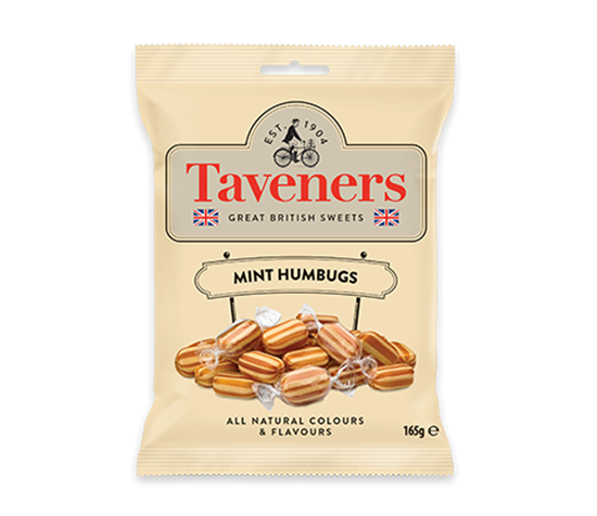 Picture of TAVENERS MINT HUMBUGS BAG 165G x12