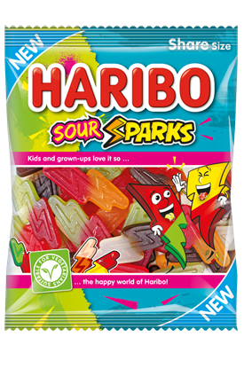 Picture of HARIBO SOUR SPARKS 160G x 12 