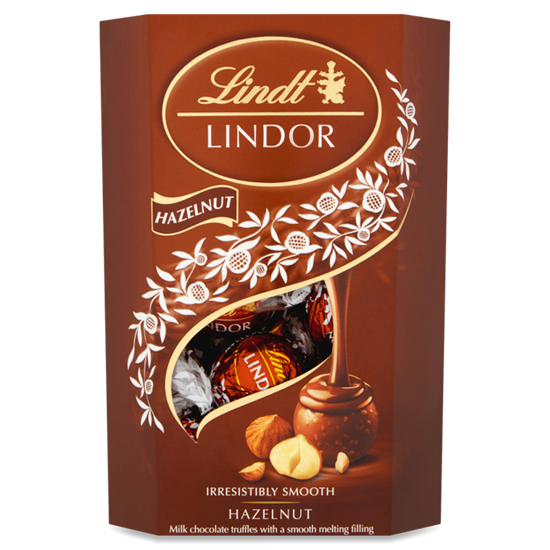 Picture of LINDT LINDOR CORNET HAZELNUT 200g x 8