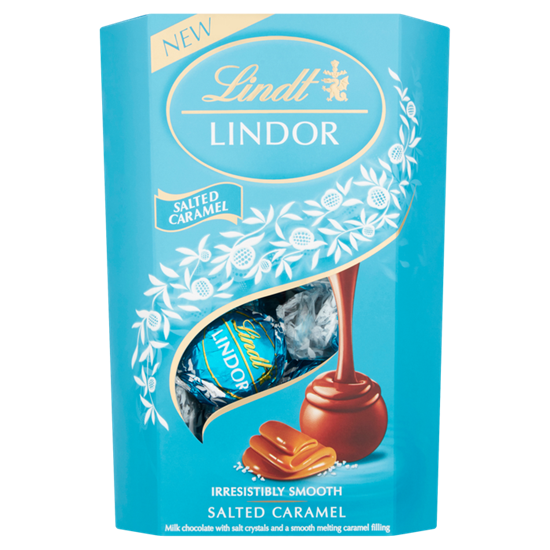 Picture of LINDT LINDOR CORNET SALTED CARAMEL 200G X 8