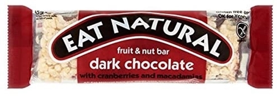 Picture of EAT NATURAL CRANBERRY&MACADAMIA(DARK CHOC)  40gx12