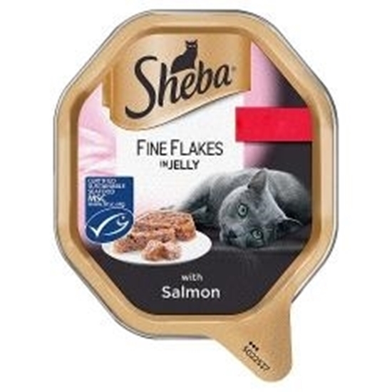 Picture of SHEBA FINE FLAKES SALMON IN JELLY 85g x 22