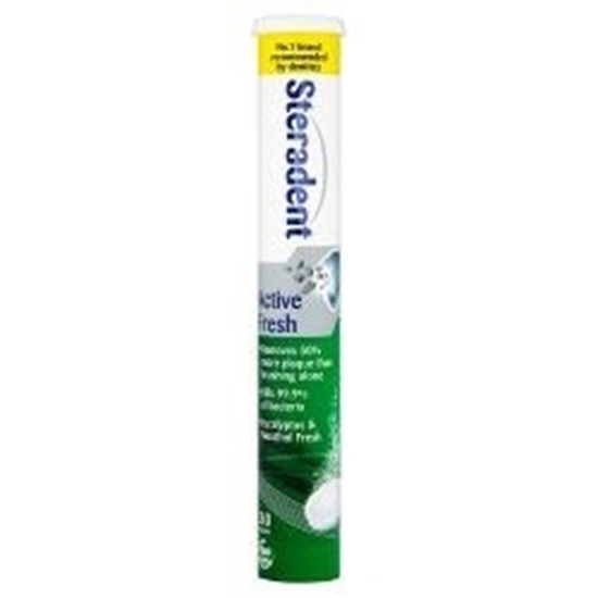 Picture of STERADENT TABS ACTIVE FRESH 30s X 12