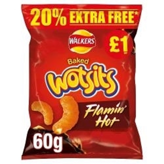 Picture of PM £1.25 WOTSITS FLAMIN HOT 60G X 18