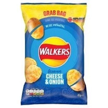 Picture of WALKERS GRAB BAG CHEESE & ONION 45g x 32