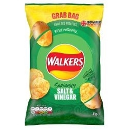 Picture of WALKERS GRAB BAG SALT & VINEGAR 45g x 32