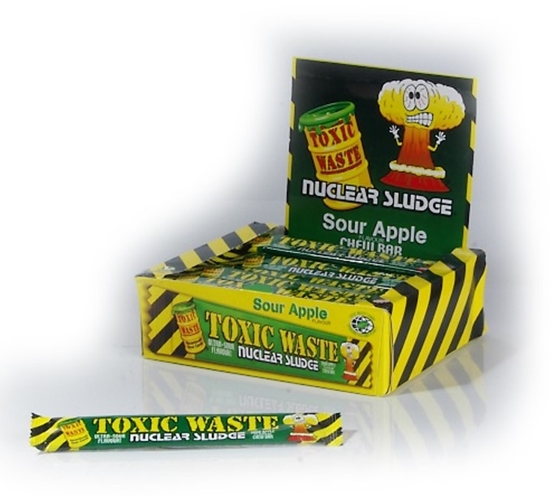 Picture of TOXIC WASTE APPLE NUCLEAR SLUDGE BAR 20g x 50 