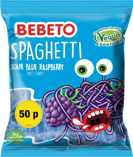 Picture of PM 50P BEBETO RASPBERRY SPAGHETTI 70g x 20