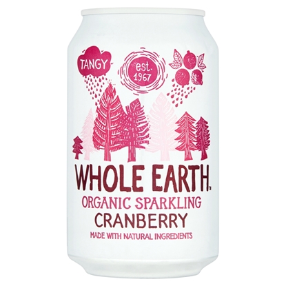 Picture of WHOLE EARTH SPARKLING CRANBERRY 330ml x 24