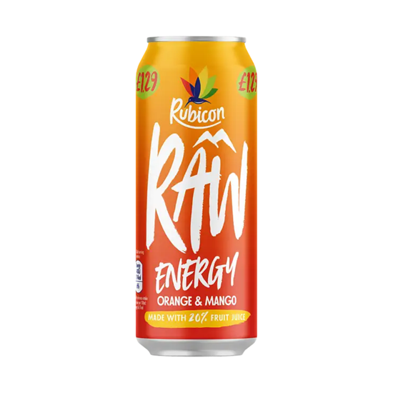 Picture of PM £1.19 RUBICON RAW ORANGE & MANGO 500ml x 12