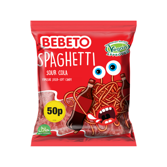 Picture of PM 50P BEBETO SOUR COLA SPAGHETTI 70g x 20