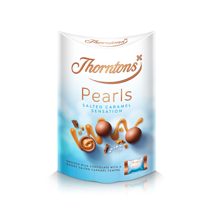 Picture of THORNTONS PEARLS SALTED CARAMEL 167g x 4