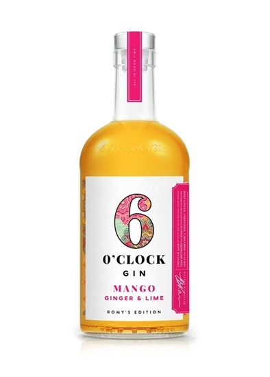 Picture of *SINGLE* 6 O'CLOCK MANGO GIN 40% 70CL