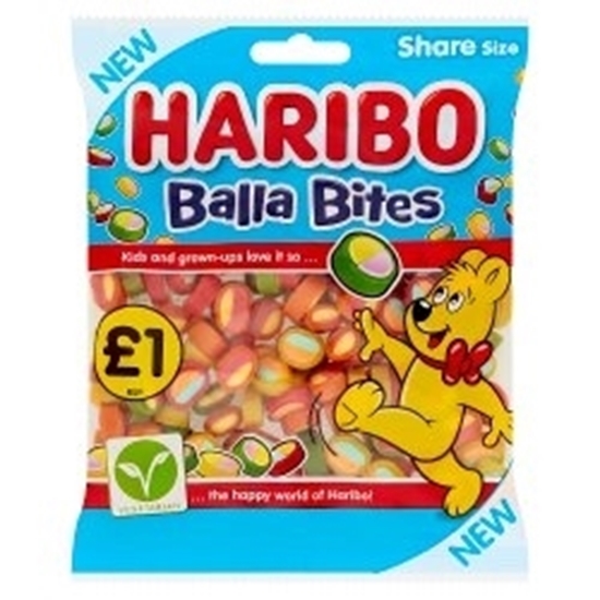 Picture of PM £1.25 HARIBO BALLA BITES 140g +10%  X 12