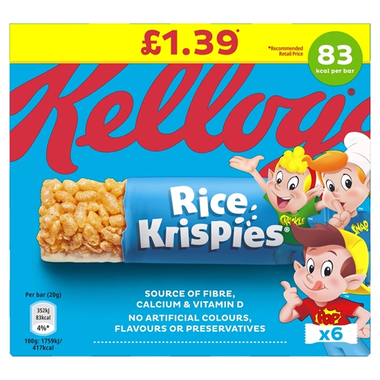 Picture of PM £1.99 RICE KRISPIE SQUARES CHOCOLATE 4PK X 11