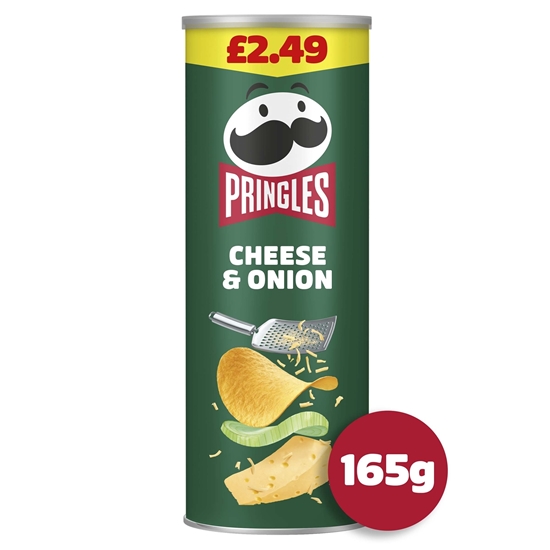 Picture of PM £2.99 PRINGLES CHEESE & ONION 165g x 6 