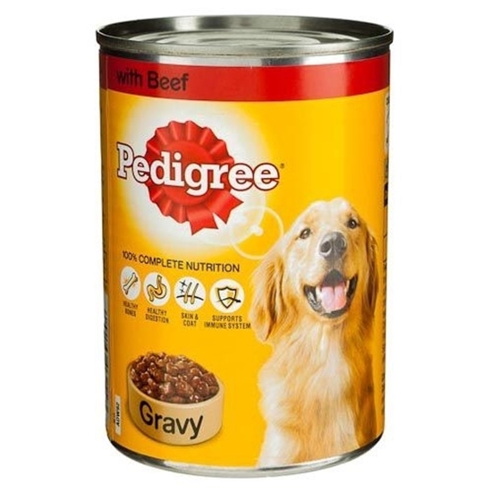 Picture of PEDIGREE BEEF IN GRAVY 400g x 12