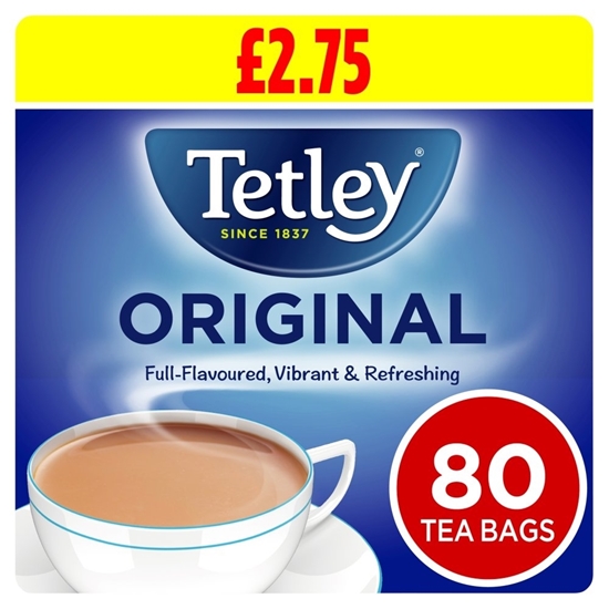 Picture of PM £2.99 TETLEY TEA BAGS *DECAFF* 80S X 12