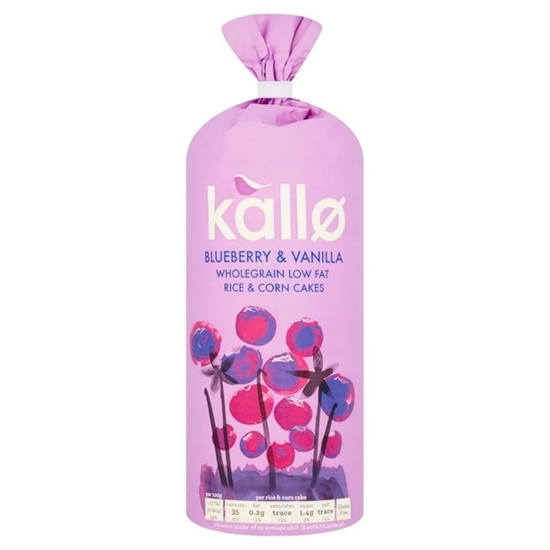 Picture of KALLO BLUEBERRY & VANILLA RICE/CORN CAKE 120g x 6