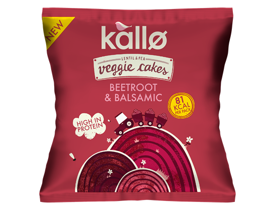 Picture of KALLO BEETROOT & BALSAMIC VEGGIE CAKE SNACKS x 12 