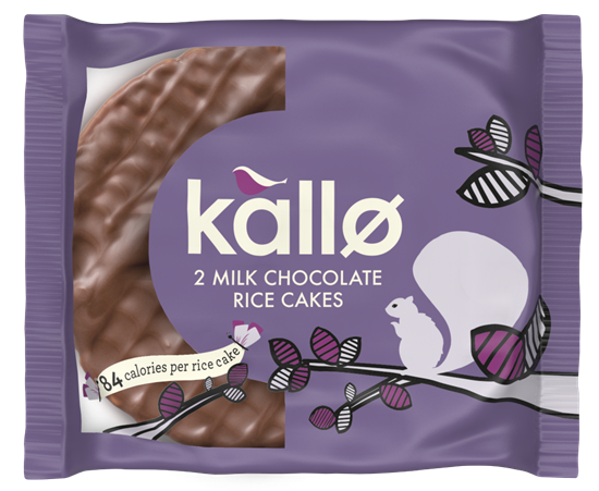 Picture of KALLO MILK CHOC TOPPED RICE CAKE 2PK x 30