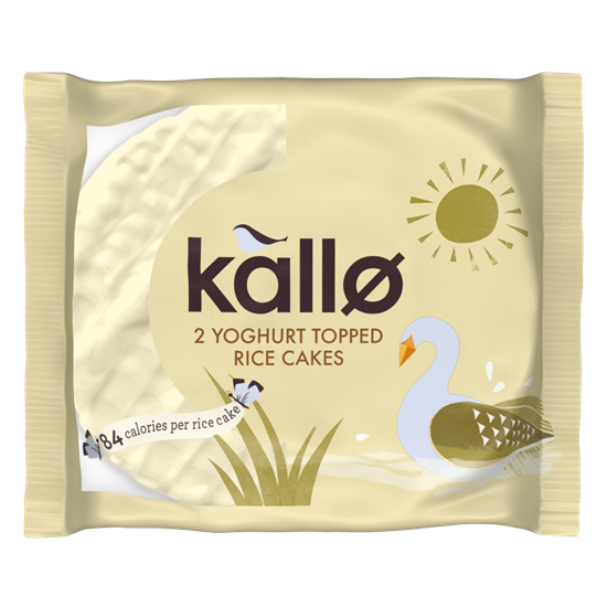 Picture of KALLO YOGHURT TOPPED RICE CAKE 2PK x 30