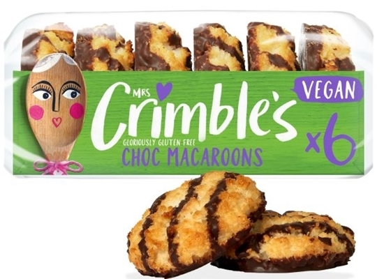 Picture of MRS CRIMBLE VEGAN  (green) CHOC MACAROONS 6pk x 12