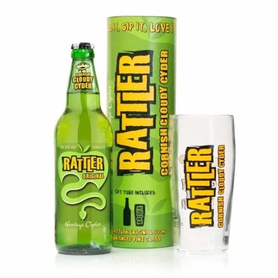 Picture of RATTLER GIFT TUBE GLASS + ORIGINAL 500ml x 6