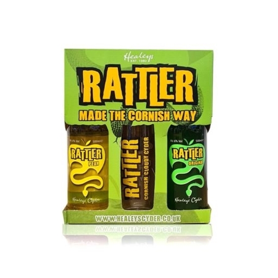 Picture of RATTLER GIFT PACK 1xORIGINAL 1xPEAR + GLASS x 4