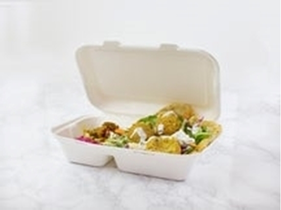 Picture of VEGWARE 9" X 6" 2 COMPARTMENT CLAMSHELL X 200