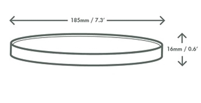 Picture of VEGWARE PLA PAPER LID WITH VENT 185 SERIES. X 300