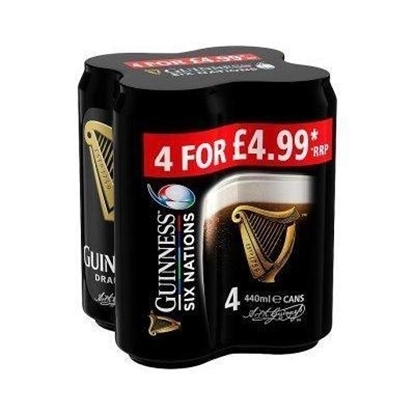 Picture of PM £6.69 GUINNESS DRAUGHT 440ML 4PK X 6