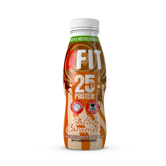 Picture of UFIT PROTEIN SHAKE SALTED CARAMEL 330ml x 10