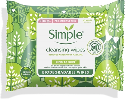 Picture of SIMPLE CLEANSING WIPES 25pk x 6