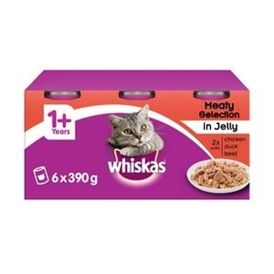 Picture of WHISKAS MEAT SELECTION IN JELLY 400g x 6PK x 4