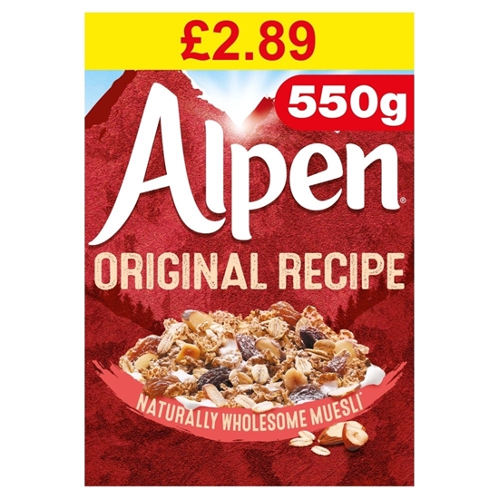 Picture of PM £2.89 ALPEN ORIGINAL 550G X 6