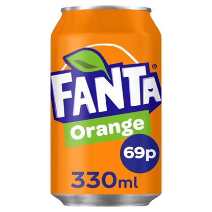 Picture of PM 80P FANTA ORANGE CANS 330ML X 24 