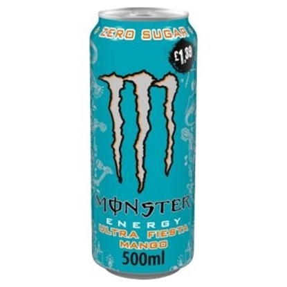 Picture of PM £1.65 MONSTER ULTRA ZERO FIESTA MANGO 500ml x12