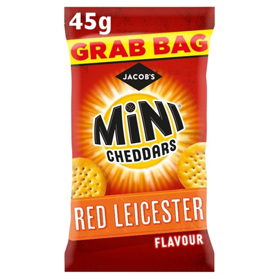 Picture of MINI CHEDDARS RED LEICESTER GRAB BAG 45g x 30