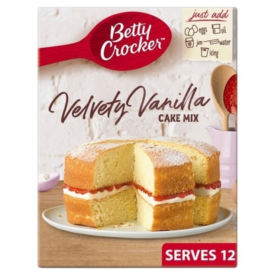 Picture of BETTY CROCKER VELVETY VANILLA CAKE MIX 425G X 6  